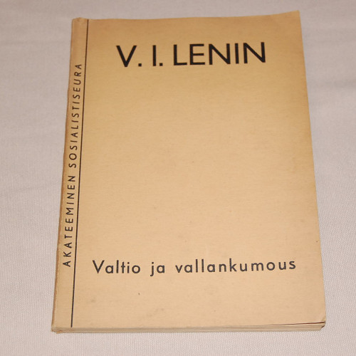 V.I. Lenin Valtio ja vallankumous